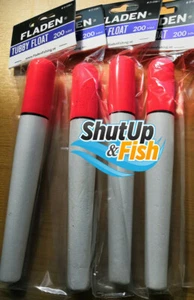 Bulk Buy 4 x Fladen Large Sea Pike Fishing Loose Tubby Floats 200mm Length (8") - Picture 1 of 1