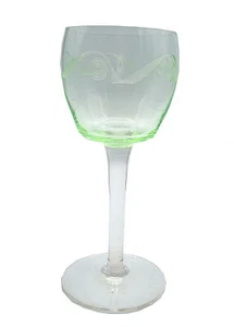 Vaso de uranio copa antigua copa de vino años 20 (2)  - Imagen 1 de 3