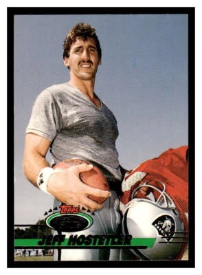 1993 Stadium Club  #330 Jeff Hostetler - Los Angeles Raiders - Image 1 of 2