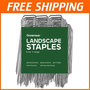 Premium 500-Piece Galvanized Garden Pins - Durable Stakes for Landscape Security - Picture 1 of 11