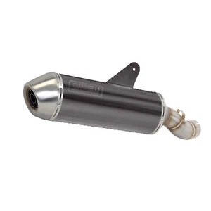 AUSPUFFANLAGE MAXI OVAL ALU DARK INOX GIANNELLI F�R PIAGGIO MP3 400 LT 2007 2010 - Bild 1 von 1