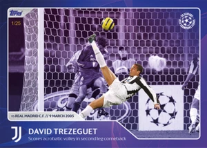 ➠ Topps Champions League 30 Seasons Celebration #29 David Trezeguet Parallel /25 - Bild 1 von 2