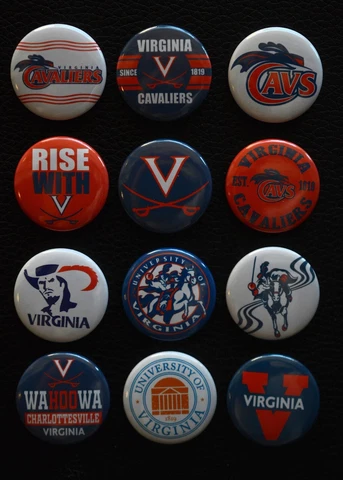 Virginia Cavaliers - Magnets 1 1/2" Round (Set of 12) Cover