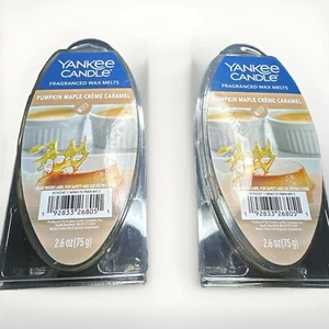 2 YANKEE CANDLE PUMPKIN MAPLE CRÈME CARAMEL FRAGRANCED WAX MELTS 6-PACK 2.6 OZ - Picture 1 of 7