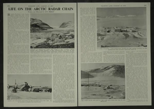 Arctic Radar Station Construction 1957 3 Page Photo Article 4425 - Picture 1 of 2