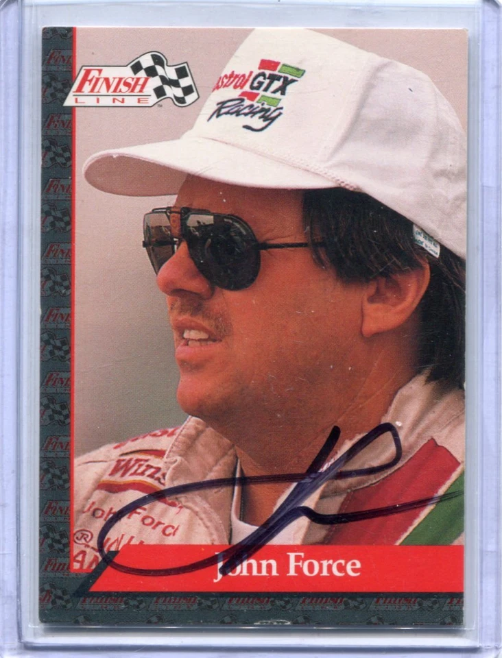 1993 Finish Line - JOHN FORCE - Hand Signed Autograph #53 - NHRA Drag Racing - Image 1 of 1