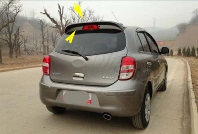 Factory Style Spoiler Wing ABS for 2011-2016 Nissan Micra March Unpainted - Image 1 of 4
