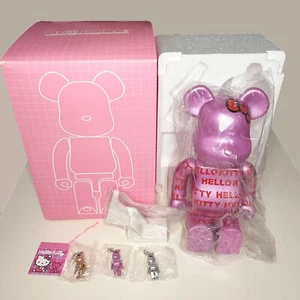 Hello Kitty Be@rbrick 400% & 50% x 3pcs Bearbrick 2005 *no ipod mini Rare Unused - Picture 1 of 6
