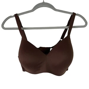 Wacoal 852189 How Perfect Wire Free T-Shirt Bra Lined Size 36D Brown - Picture 1 of 14