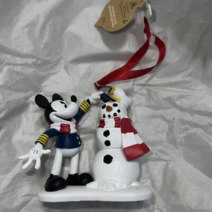 Disney Cruise Line DCL Captain Mickey Mouse Schneemann Weihnachten Hängeschmuck - Bild 1 von 1
