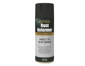 Pintura en aerosol Rust-Oleum Direct To Rust Reformer imprimación negra mate 400 ml - Imagen 1 de 3