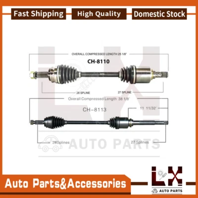 Juego SurTrack de eje delantero CV para Jeep Compass Patriot Dodge calibre par Foto 1 de 4