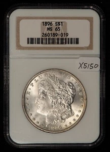 1896 $1 Morgan Silver Dollar - NGC MS 65 - SKU-X5150 - Picture 1 of 2