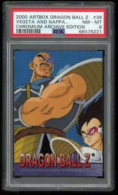 Dragon Ball Z ArtBox Chromium 38 Vegeta Nappa 2000 PSA 8 68476221 - Image 1 of 2