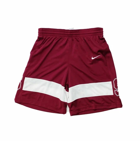 Nike Stanford Stock Fadeaway Team Basketball Short Men's Large CQ4353 Maroon Cover