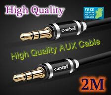 AUX Cable 2m 3.5mm Jack Car Audio Adapter Auxiliary Stereo Wire Extension Plug 