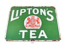 1940s Vintage Lipton Tee Werbe Emaille Schild Brett England Sammlerstück EB291