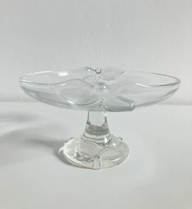 Vintage WMF Glas Etagere Form Orchidee Gebäckschale mit Fuß 1980er - Bild 1 von 6