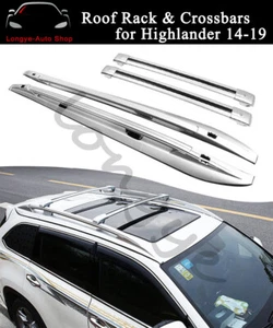Crossbar Cross bar Roof Rack Rail Kit Fits for Highlander Kluger 2014-2019 - Bild 1 von 7