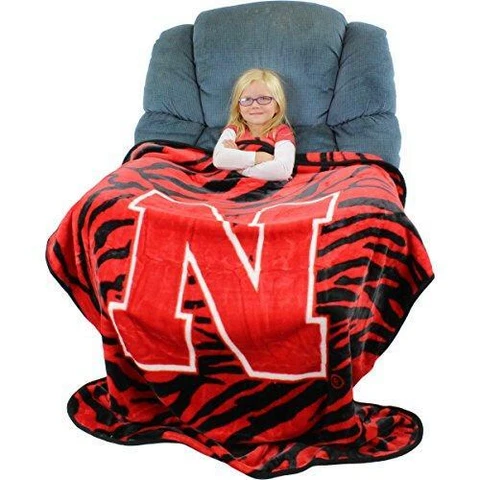 College Covers Nebraska Cornhuskers Raschel Throw Blanket, 50" x 60" Cover