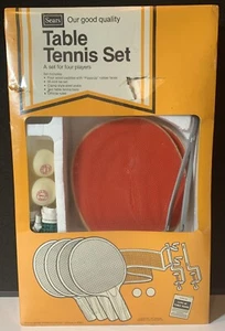 Vintage Sears Table Tennis Set For 4 Players 26055 New And Sealed (READ) - Picture 1 of 8