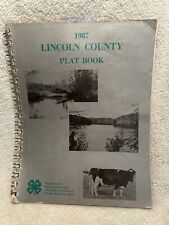 1987 Lincoln County WI Plat Book County Seat Is Merrill With Snowmobile Trails