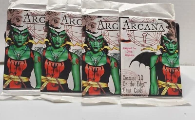 Atlas Games Arcana On The Edge Game Card Packs NEW John Nephew Lot Of (4) 10 Pk - Image 1 of 3