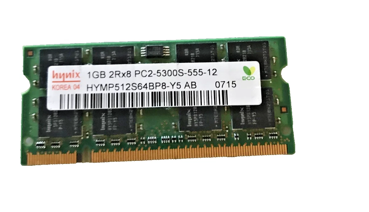 Memoria Sodim DDR2 Hynix HYMP112S64CP6-Y5 AB 1GB PC2-5300 667Mhz CL5 200 Pin - Foto 7