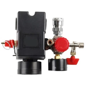 Druckschalter für Luftkompressor mit Ventilsteuerung, Regler, Manometer, 909354 - Bild 1 von 6