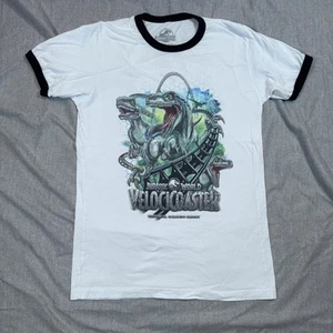 Jurassic World VelociCoaster Shirt Mens Medium Ringer Universal Orlando Resort D - Picture 1 of 9