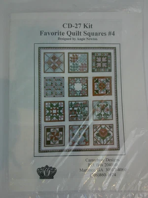 Canterbury Designs CD27 十字绣套件 最喜欢的被子正方形 #4 Angie Newton — 第 1/3 张图片