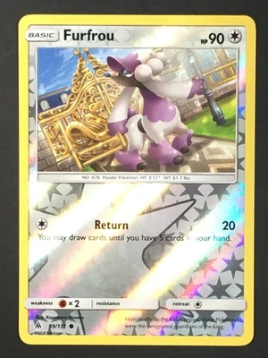 Pokemon TCG Furfrou 99/131 SM Forbidden Light Reverse Holo Common LP - Image 1 of 4