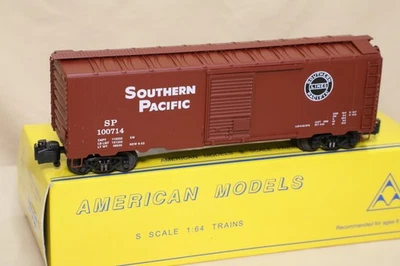 American Models S-scale Southern Pacific 1117 40' Boxcar in box - Image 1 of 4