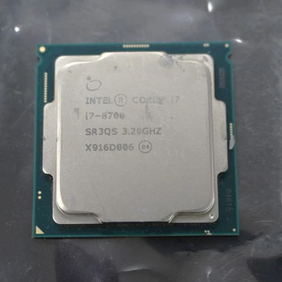 Intel Core i7-8700 3.2 GHz 8 GT/s LGA 1151 Desktop CPU Processor SR3QS - Image 1 of 2