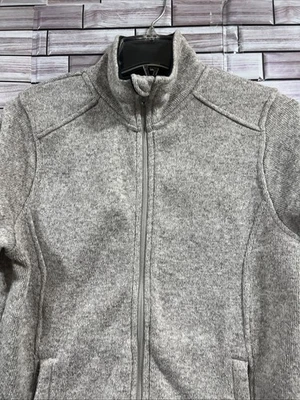 Polar King 女式 M 软壳夹克抓绒衬里防风户外米色 — 第 1/4 张图片