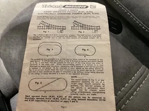 Vintage Triang model railway wiring diagram leaflet for points - Picture 1 of 1