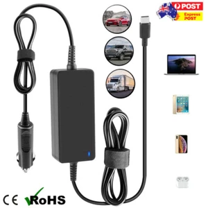 12V~24V DC Car Charger USB C 90W To 15W For MacBook Pro Lenovo ASUS HP Laptop - Picture 1 of 13