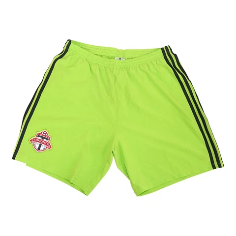 Toronto FC MLS Adidas Men's  Signal Green Climaliate Condivo 18 Team Shorts Cover