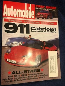 AUTOMOBILE Car Magazine May1998 Porsche section 911 cabriolet - Picture 1 of 3