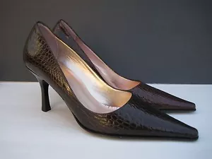 Decolte donna Max De Carlo in pelle con tacco, taglia 8 B - Foto 1 di 12