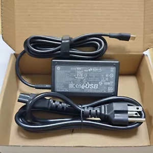 Genuine 65W USB-C Charger for HP TPN-DA20 TPN-LA23 TPN-HA01 TPN-CA21 L67440-001 - Picture 1 of 5
