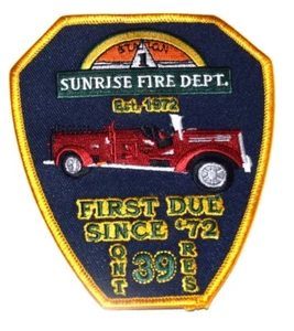 SUNRISE FLORIDA FL Fire Patch EMS Rescue Public Safety STATION 1 - Picture 1 of 1