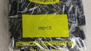200 pcs 10ZLH2200 10X23 RUBYCON Japan 2200uF 10V 105c Electrolytic Capacitor - Picture 1 of 2