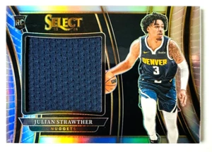 Camiseta deportiva 2022-23 Panini Select Julian Strawther JUMBO RC PLATEADA ¡Prizm Nuggets! - Imagen 1 de 3