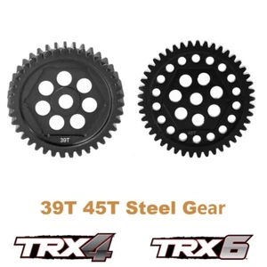 Per 1/10 RC Crawler Car Traxxas TRX4 TRX6 Acciaio 39T 45T Spur Gear Mod 0,8 (32P) - Foto 1 di 14