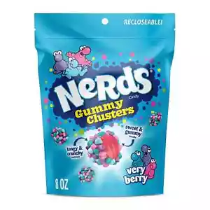 Gummy Clusters, Candy, Very Berry, Crunchy and Gummy, 8 Oz - Picture 1 of 2