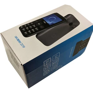 Alcatel 2019G Single-SIM 10MB Black/Metallic Grey Factory Unlocked 2G SIMfree - Picture 1 of 7