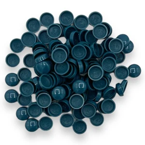 Tornillos de plástico Mill azul, dos piezas brillo 6/8 g cúpula tornillo Snap-Caps™ cubierta - Imagen 1 de 3