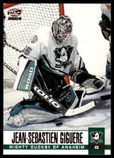 2003-04 Pacific Red Jean-Sebastien Giguere R36 Anaheim Mighty Ducks #3