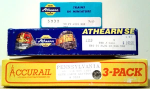 HO SCALE ACCURAIL 3 PACK ATHEARN SE PRR PENNSYLVANIA RAILROAD FREIGHT CAR LOT - Picture 1 of 4